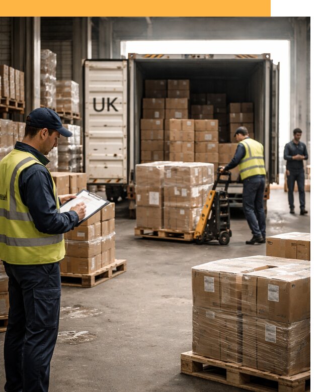 Доставка грузов из Великобритании с таможенным оформлением от 13033