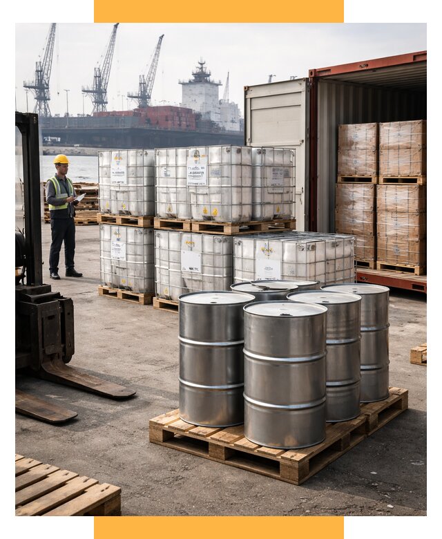 Доставка химического сырья из Индии от 260650 р. | СетСервис-Чрм