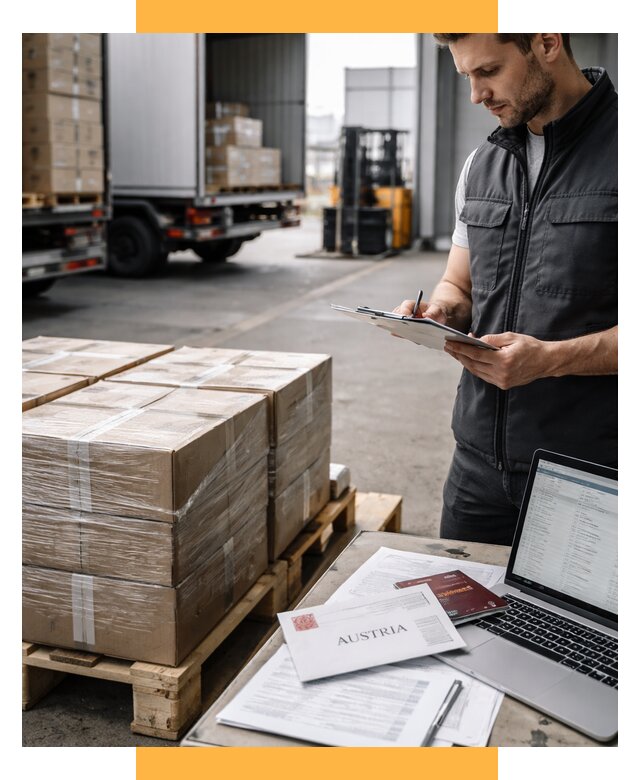 Доставка в Австрию от 67769 р. Логистика и экспорт СетСервис-Чрм