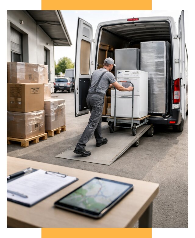 Перевозка бытовой техники от 6777 р. - логистика СетСервис-Чрм