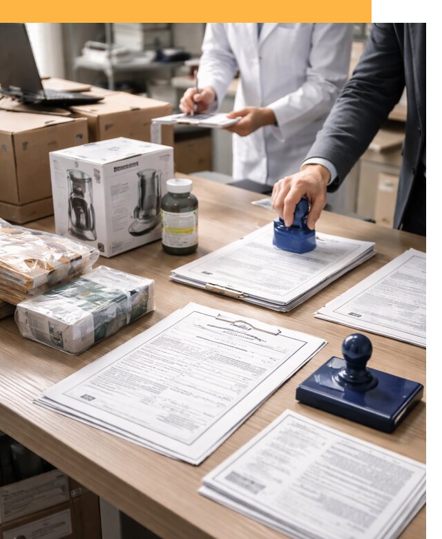 Сертификация импортных товаров от 12511 с таможенным сопровождением